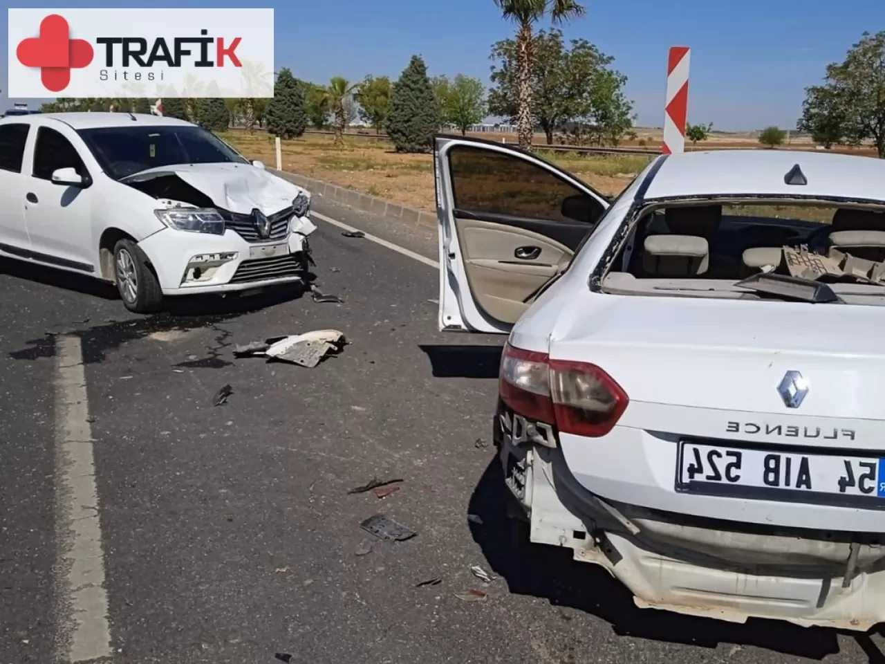 Şanlıurfa'da İki Otomobilin Çarpıştığı Kazada Beş Kişi Yaralandı!