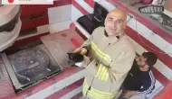 Mardin'de Otomobil Motorunda Sıkışan Yavru Kedi İtfaiye Ekipleri Tarafından Kurtarıldı!