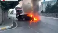 İstanbul Pendik'te Otomobilde Çıkan Yangın Hızla Söndürüldü!