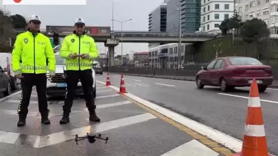 Kadıköy'de Drone ile Gerçekleştirilen Trafik Denetimi Merak Konusu!