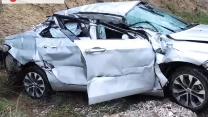 Burdur'da Otomobil ile TIR Arasında Çarpışma Meydana Geldi