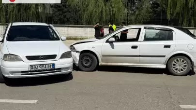 İnegöl'de Otomobiller Çarpıştı: 2 Yaralı!