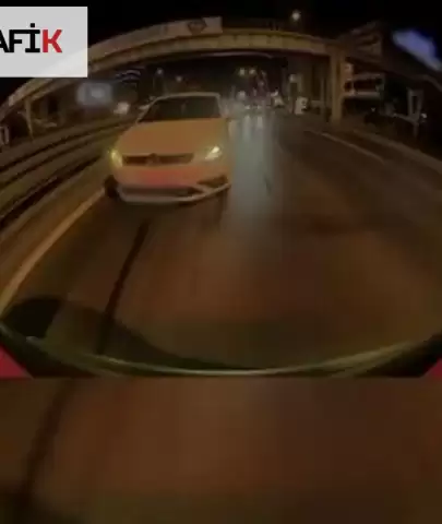 İstanbul'da Şoförü Kilometrelerce Takip Edip Kaza Yaptırmaya Çalıştı!