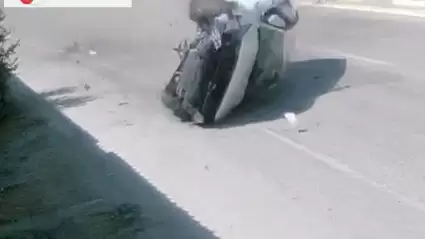 İnegöl'de Kontrolden Çıkan Otomobil Takla Attı, 2 Yaralı