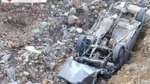Otomobil dere yatağına yuvarlandı: 1 ölü