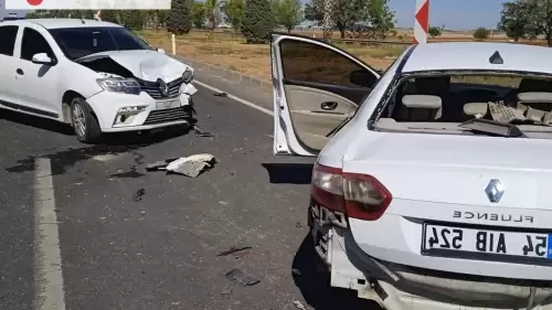 Şanlıurfa'da İki Otomobilin Çarpıştığı Kazada Beş Kişi Yaralandı!