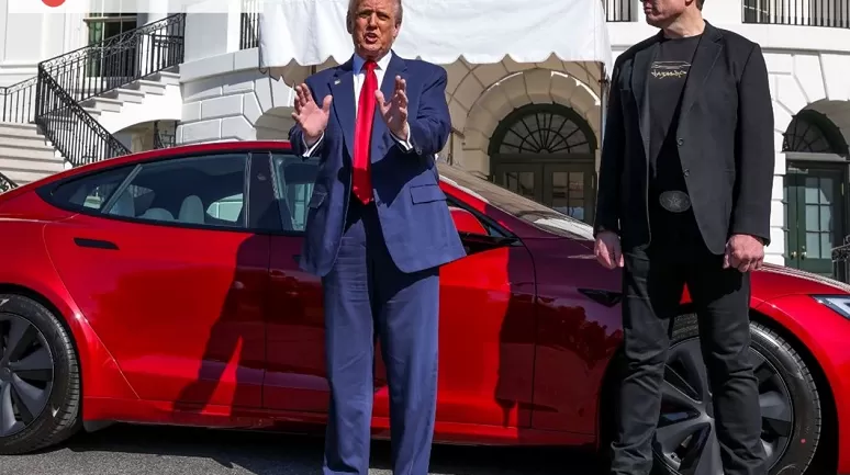 Trump ve Musk arasındaki gerilim nedeniyle Tesla hisseleri düştü